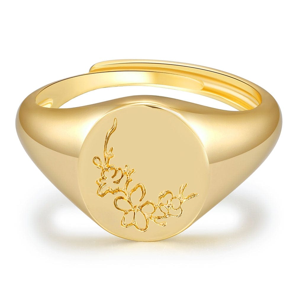 Birth Flower Ring - Birthmonth Deals