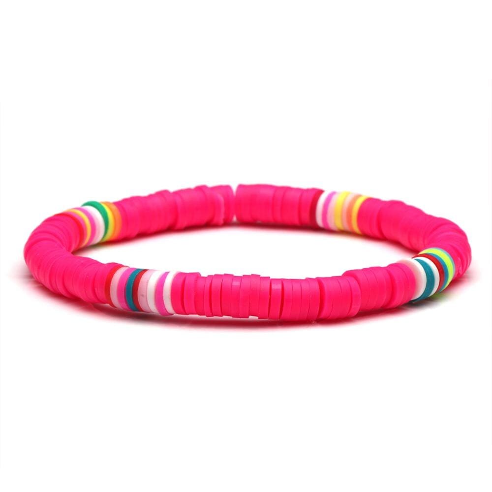 Polymer Clay Heishi Disc Bead Bracelet - Birthmonth Deals