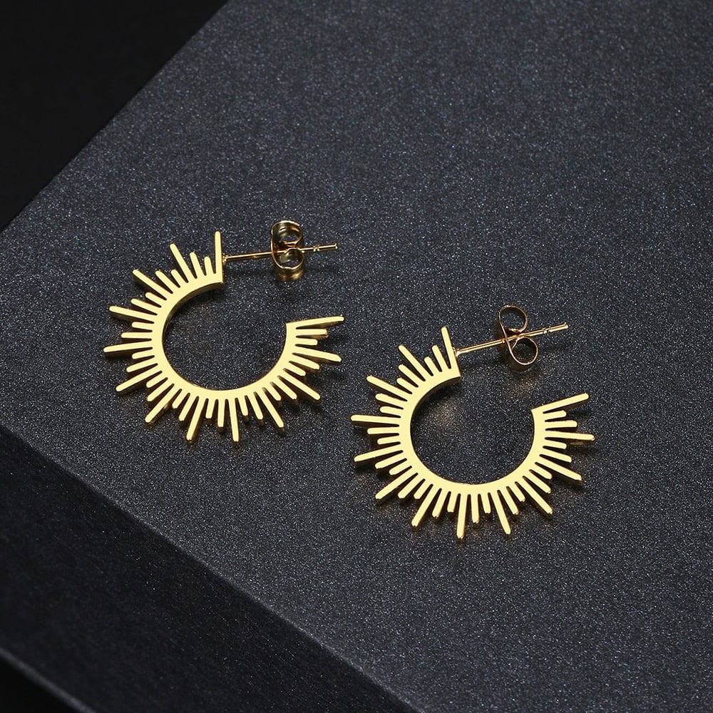 Half Spiked Earrings - Birthmonth Deals