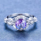 February Amethyst Birthstone Ring - Birthmonth Deals