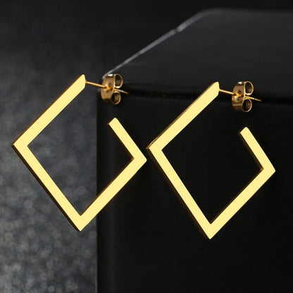 Minimalist Square Earrings - Birthmonth Deals