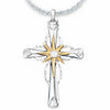 Glowing Star Cross Necklace - Birthmonth Deals