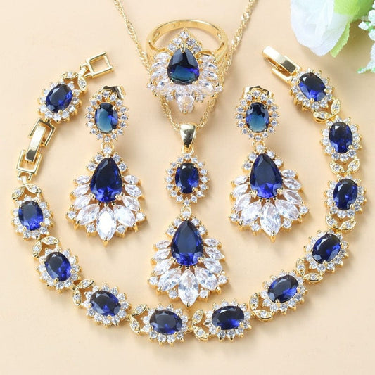 September Sapphire Birthstone Jewelry Set - Birthmonth Deals