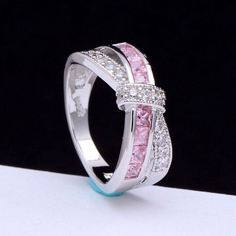 October Tourmaline Birthstone Bow-Tie Ring - Birthmonth Deals