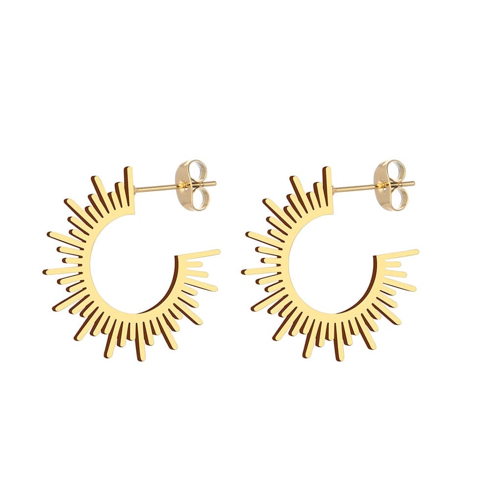 Half Spiked Earrings - Birthmonth Deals