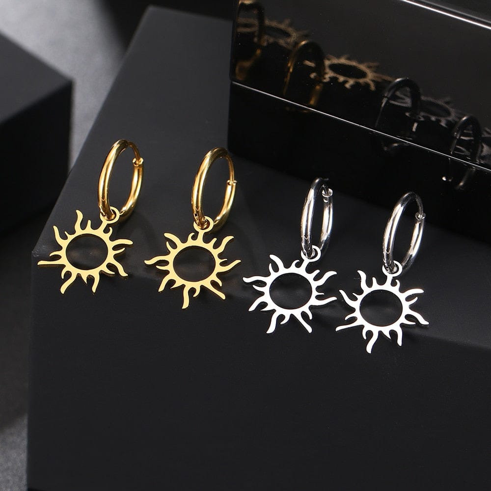 Flaming Sun Earrings - Birthmonth Deals