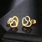 Double Heart Earrings - Birthmonth Deals