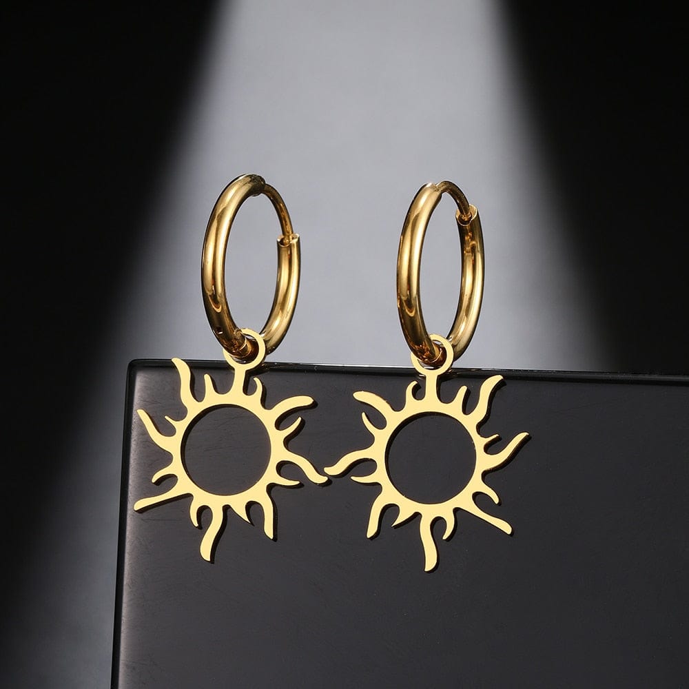 Flaming Sun Earrings - Birthmonth Deals