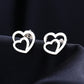 Double Heart Earrings - Birthmonth Deals