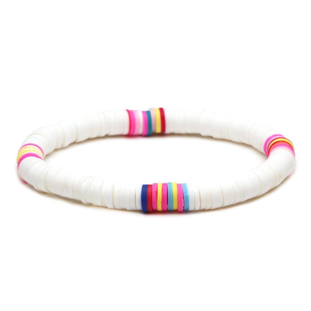 Polymer Clay Heishi Disc Bead Bracelet - Birthmonth Deals