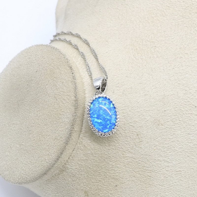 October Blue Opal Birthstone Jewelry Set - Birthmonth Deals