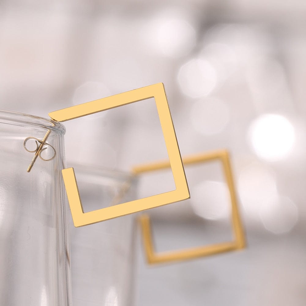 Minimalist Square Earrings - Birthmonth Deals