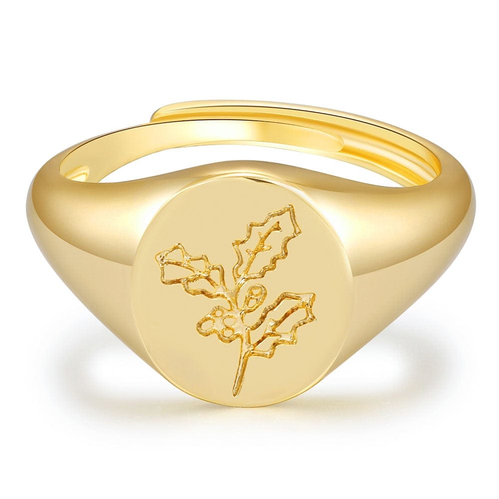 Birth Flower Ring - Birthmonth Deals