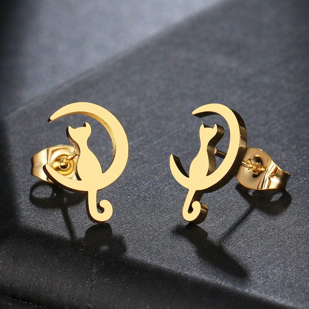 Luna Cat Earrings - Birthmonth Deals