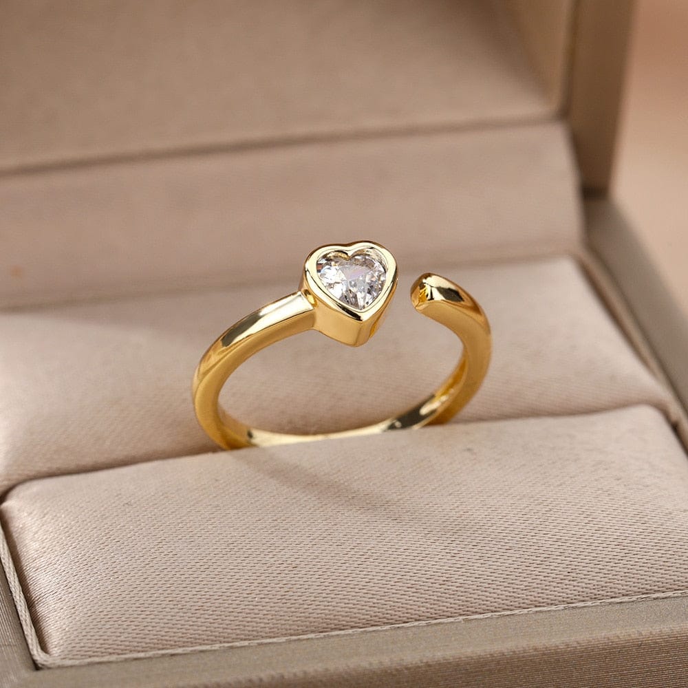 Diamond Heart Ring - Birthmonth Deals