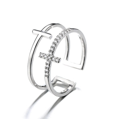 Double Cross Rings - Birthmonth Deals