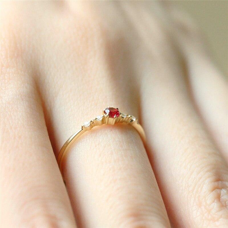 January Garnet Birthstone Ring - Birthmonth Deals