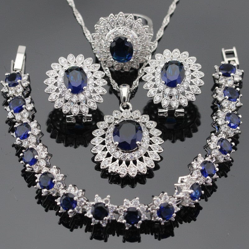 September Sapphire Birthstone Jewelry Set - Birthmonth Deals