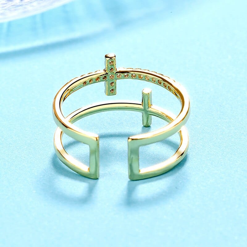 Double Cross Rings - Birthmonth Deals