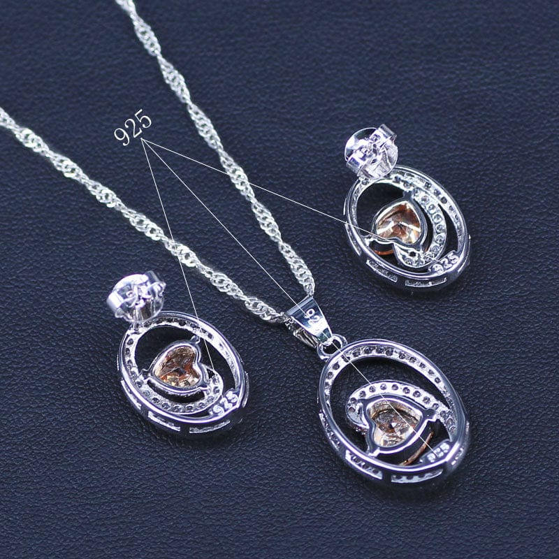 November Citrine Birthstone Jewelry Set - Birthmonth Deals