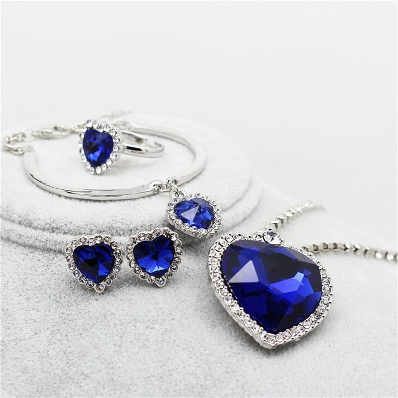 September Sapphire Birthstone Jewelry Set - Birthmonth Deals