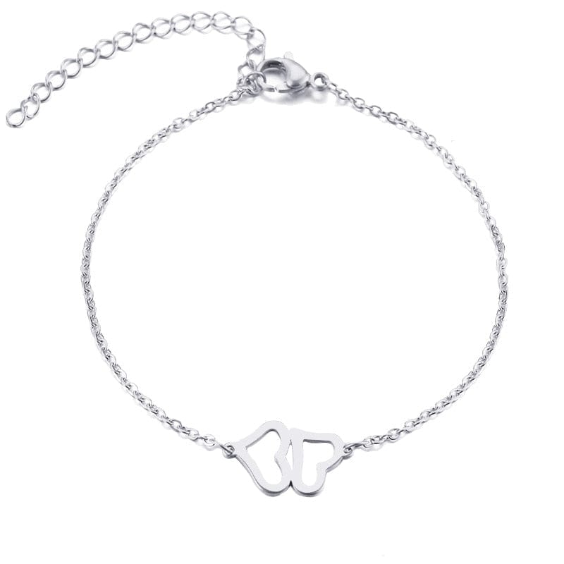 Double Heart Bracelet - Birthmonth Deals