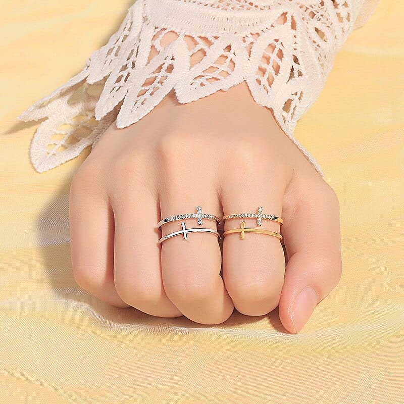 Double Cross Rings - Birthmonth Deals