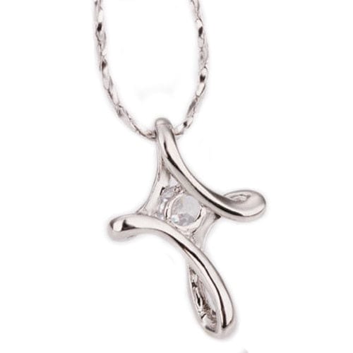 Diamond Infinity Cross Necklace - Birthmonth Deals