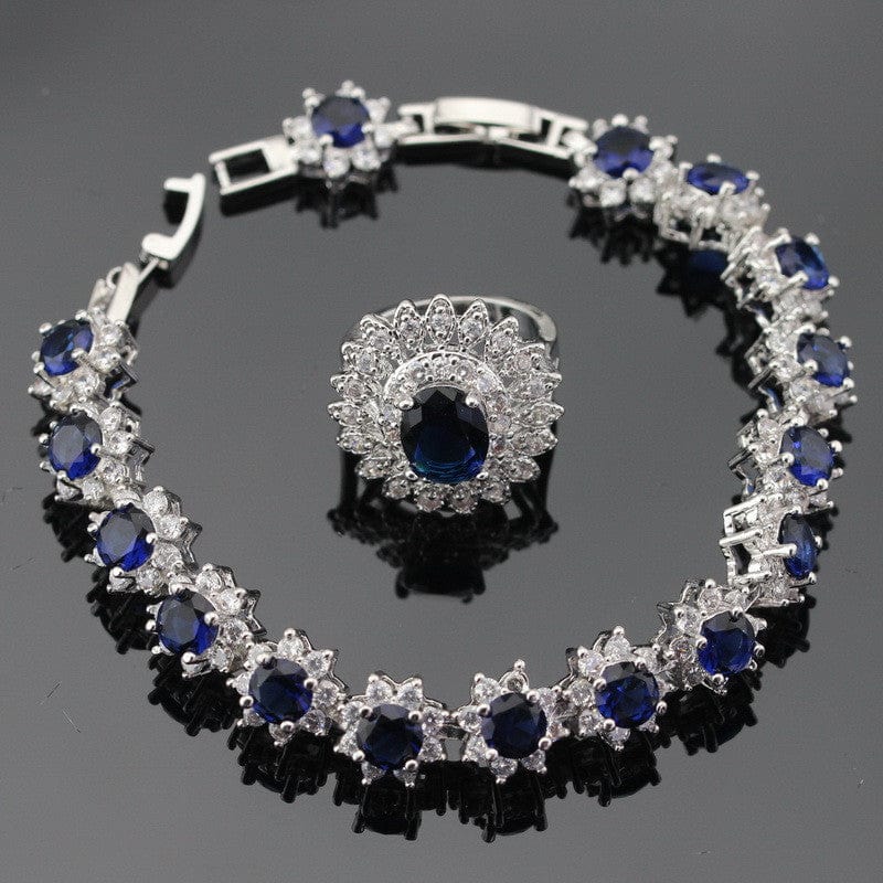 September Sapphire Birthstone Jewelry Set - Birthmonth Deals