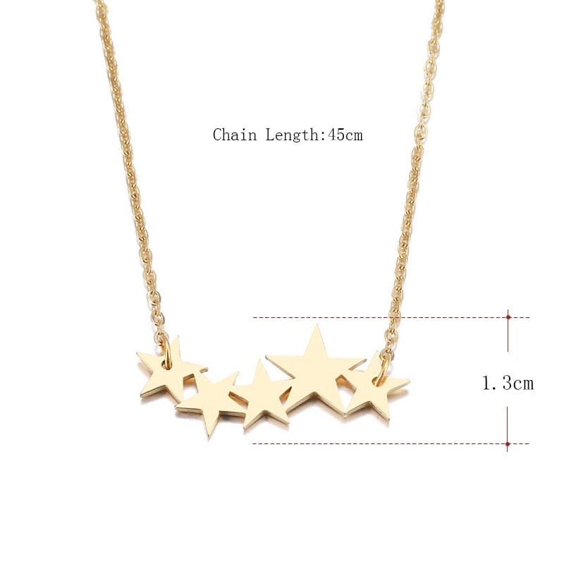 Penta Star Necklace