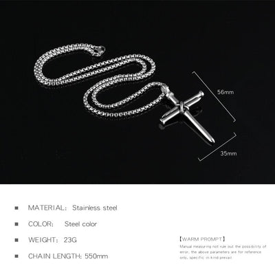 Nail Cross Necklace - Birthmonth Deals