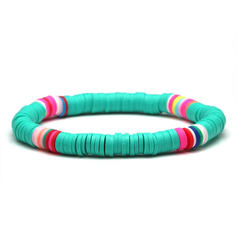 Polymer Clay Heishi Disc Bead Bracelet - Birthmonth Deals