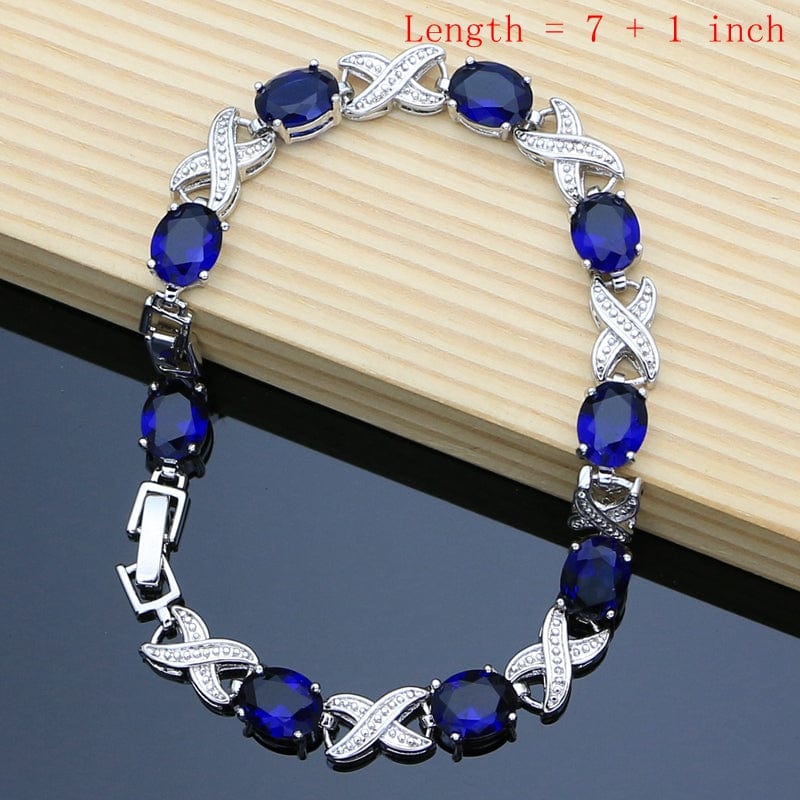 September Sapphire Birthstone Jewelry Set - Birthmonth Deals