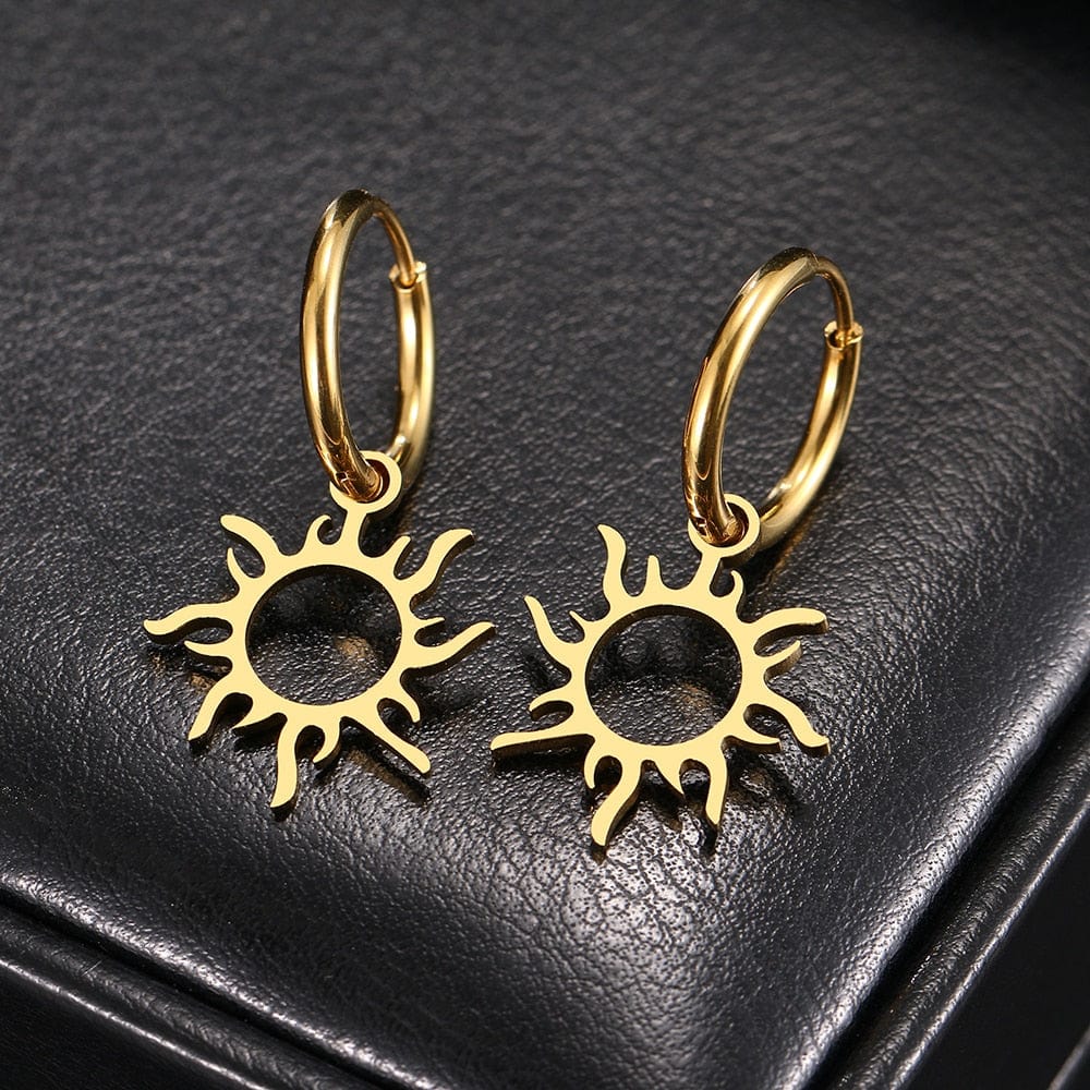 Flaming Sun Earrings - Birthmonth Deals