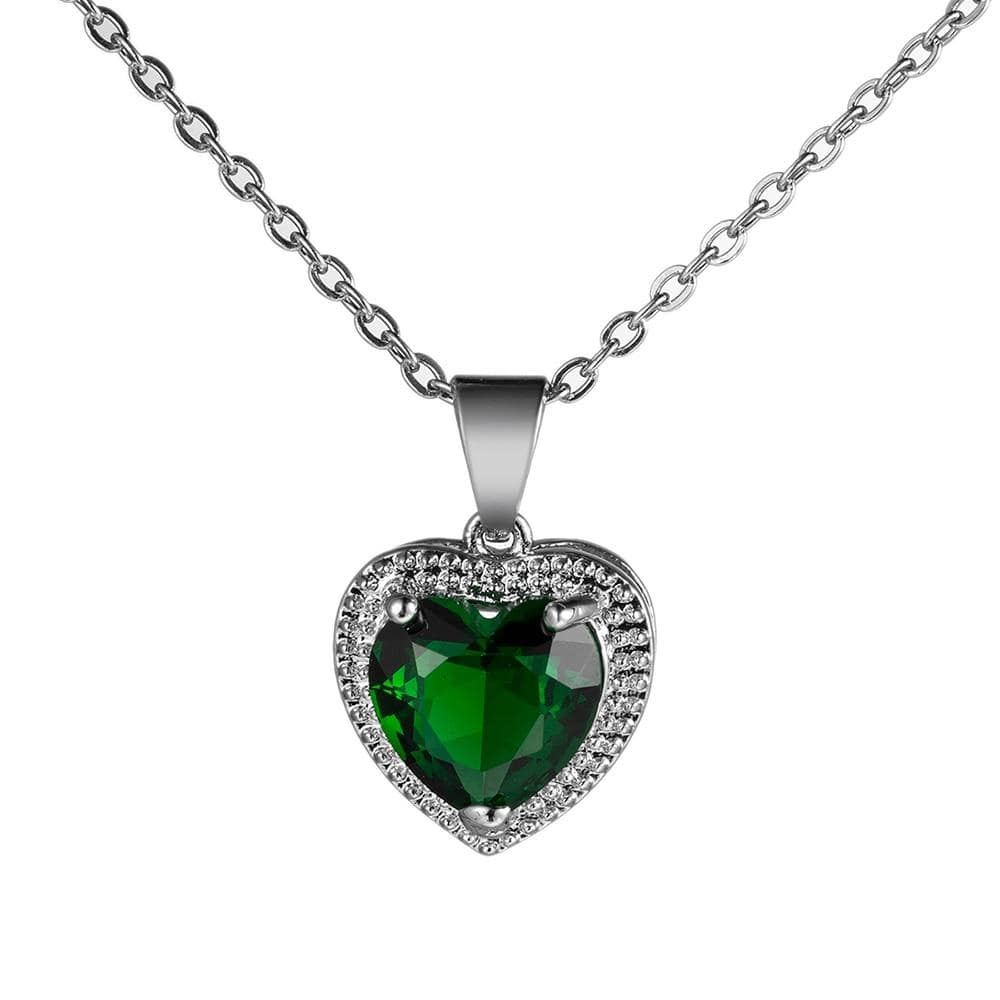 May Emerald Birthstone Necklace - Birthmonth Deals