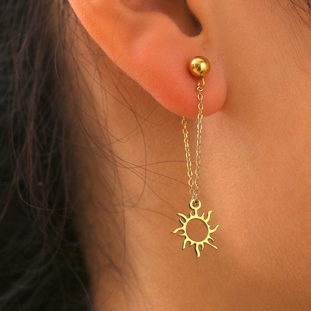 Flaming Sun Earrings II - Birthmonth Deals