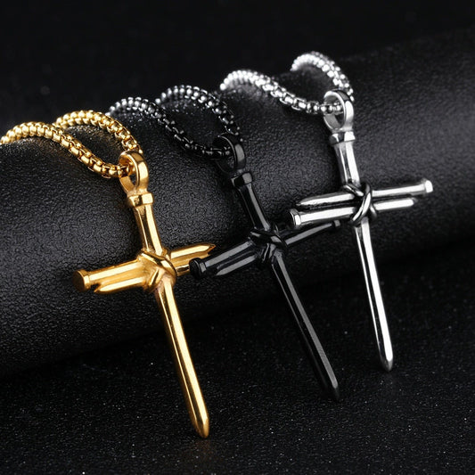 Nail Cross Necklace - Birthmonth Deals