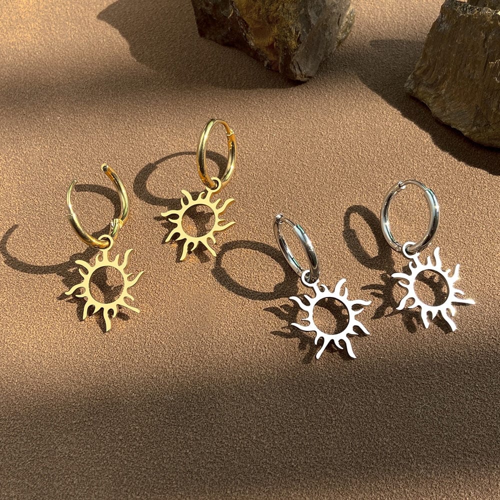 Flaming Sun Earrings - Birthmonth Deals