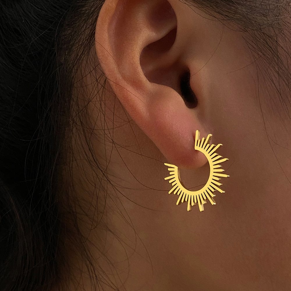 Half Spiked Earrings - Birthmonth Deals