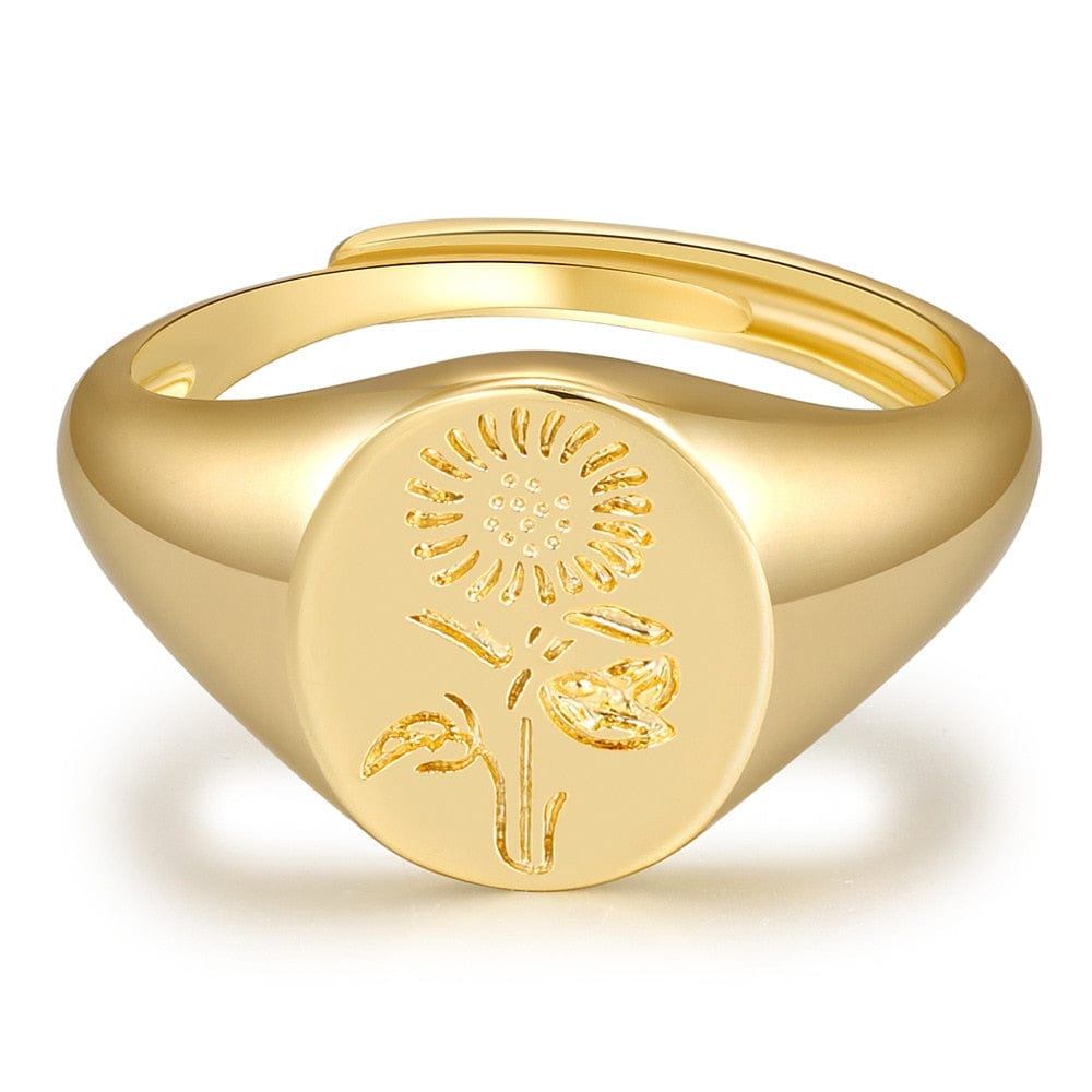 Birth Flower Ring - Birthmonth Deals