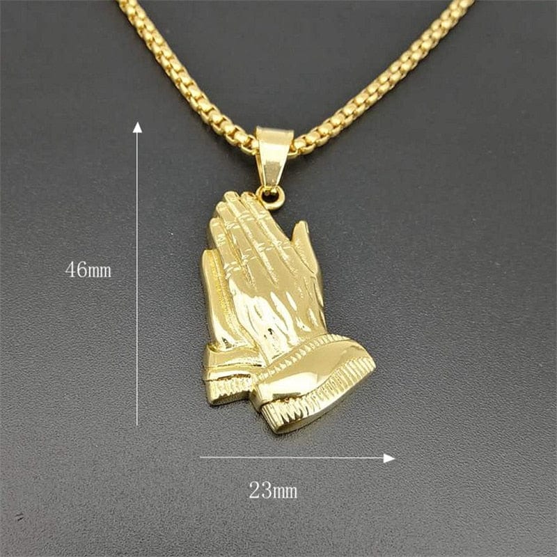 Praying Hand Necklace - Birthmonth Deals