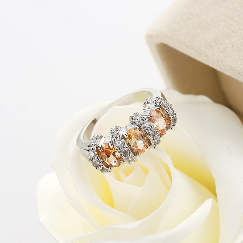 November Citrine Birthstone Ring - Birthmonth Deals