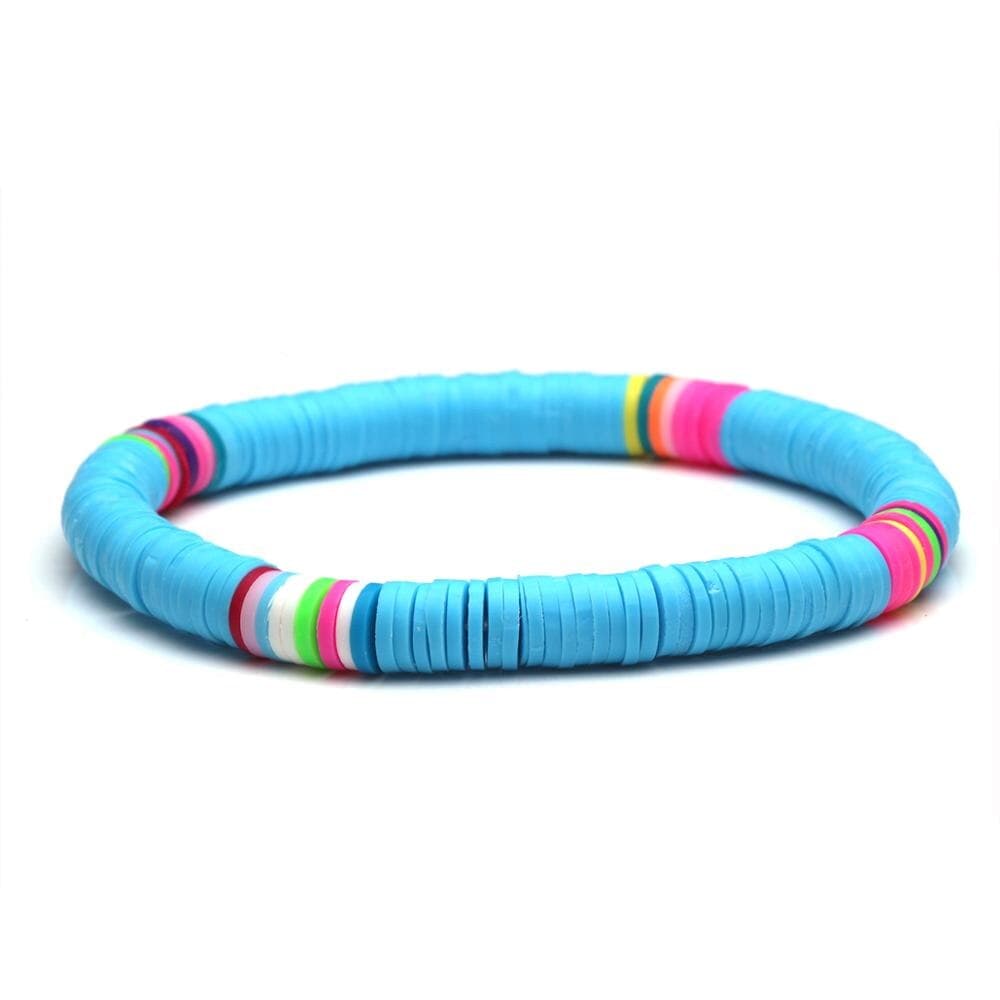 Polymer Clay Heishi Disc Bead Bracelet - Birthmonth Deals