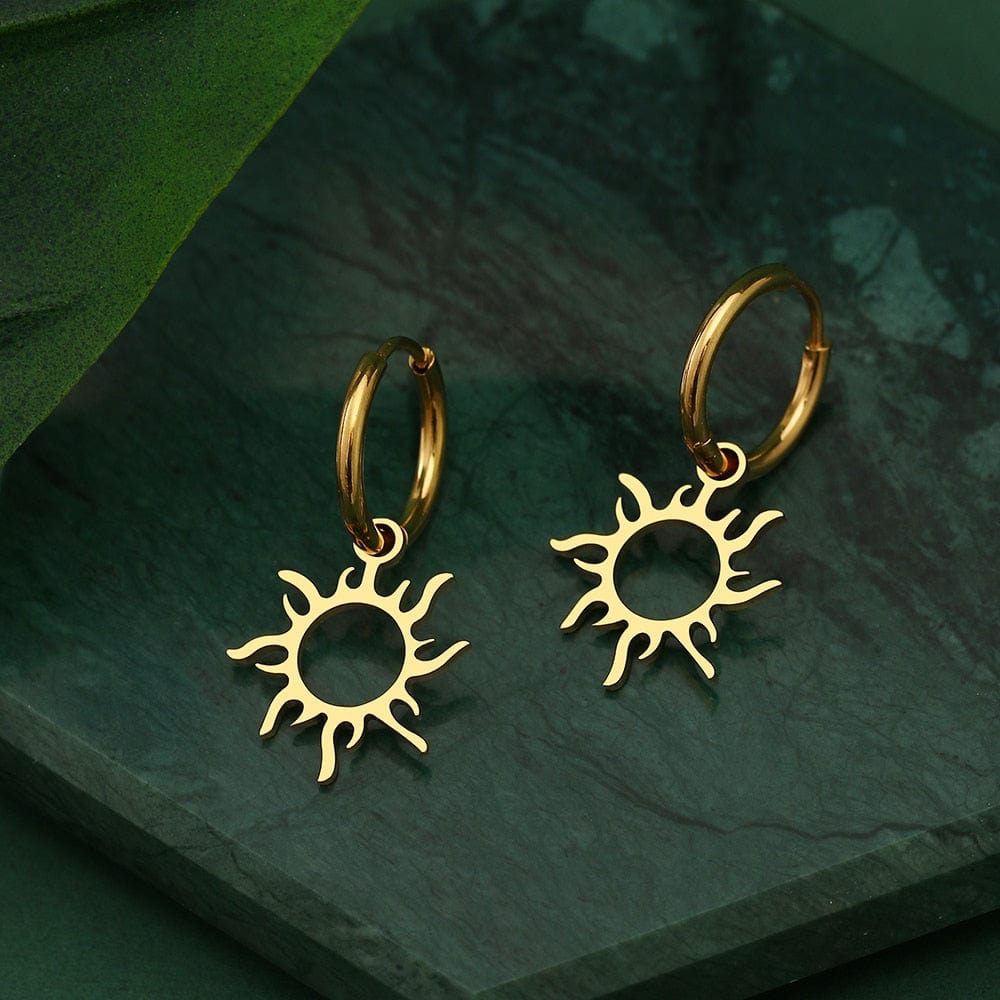 Flaming Sun Earrings - Birthmonth Deals