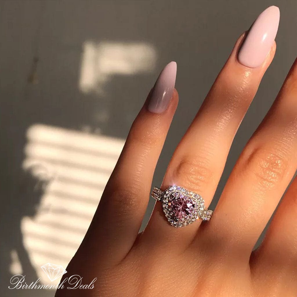 October Tourmaline Birthstone Ring - Birthmonth Deals