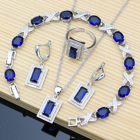 September Sapphire Birthstone Jewelry Set - Birthmonth Deals