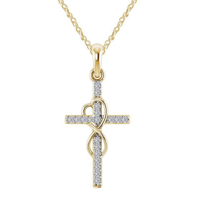 Infinity Crucifix Necklace - Birthmonth Deals