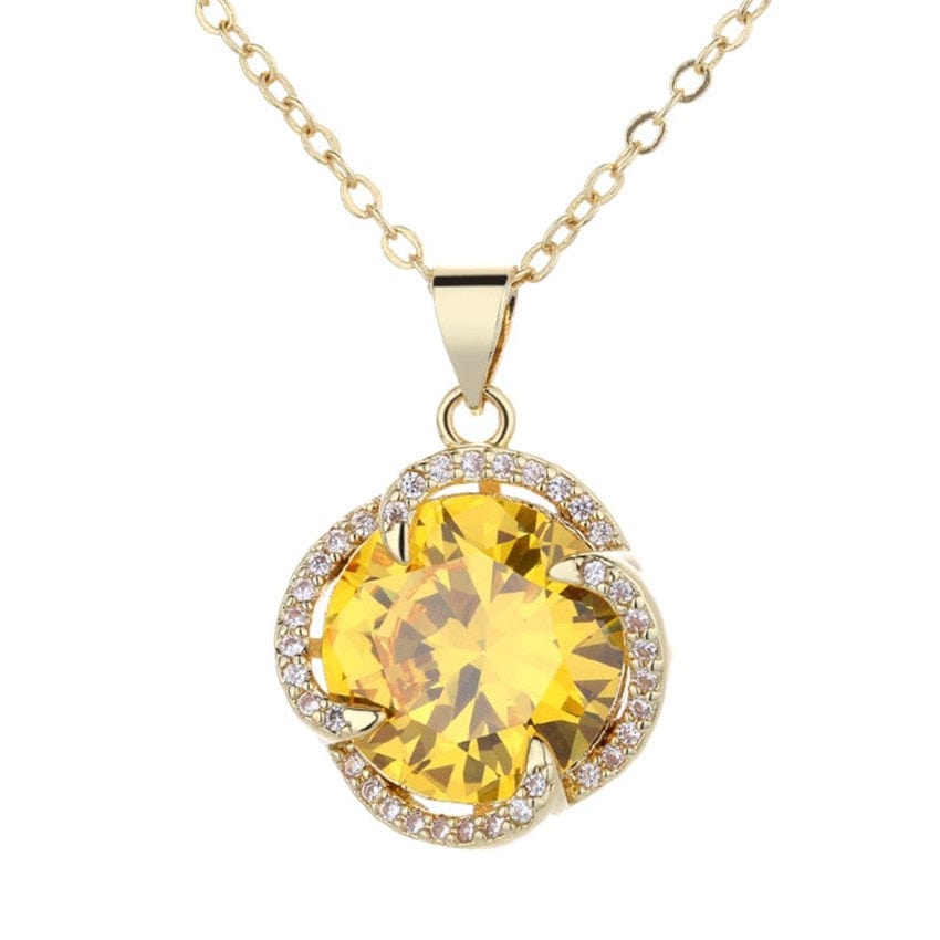 November Citrine Necklace - Birthmonth Deals