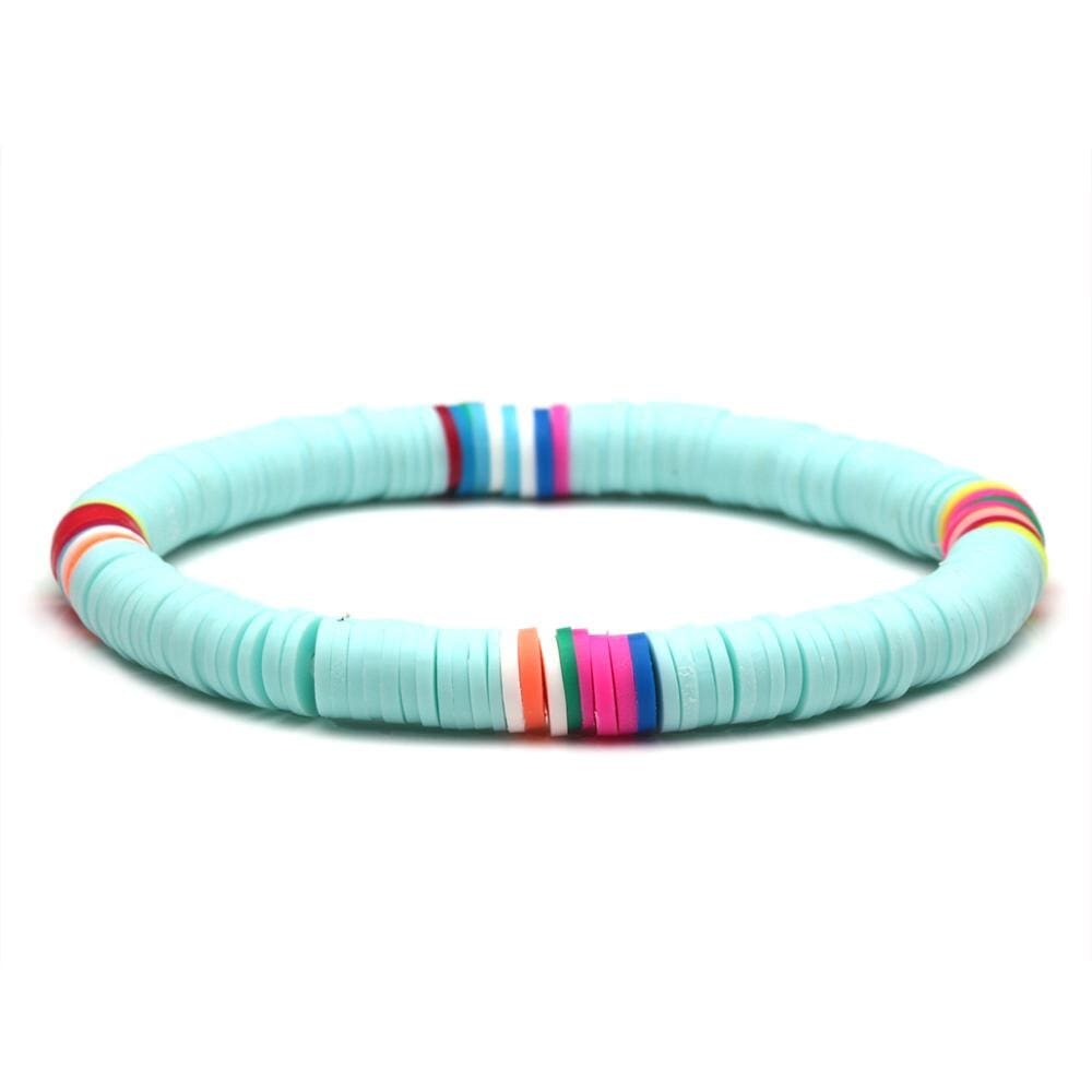 Polymer Clay Heishi Disc Bead Bracelet - Birthmonth Deals