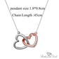 Interlocking Hearts Necklace - Birthmonth Deals